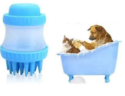 Щітка масажна для тварин cleaning device the gentle dog washer