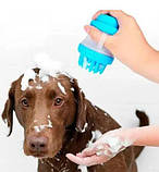 Щітка масажна для тварин cleaning device the gentle dog washer, фото 2