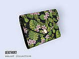 Жіночий шкіряний гаманець "Tropicale" тропічний принт, фото 6