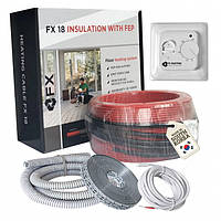 Электропол теплый с теплоизоляцией под плитку с терморегулятором Felix FX18 Premium 540 Вт 3.0-3.6 м2, 30 м