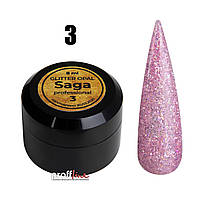 Гель краска Saga Galaxy glitter opal 8 мл, № 3