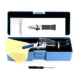 Рефрактомометр RHW-25 Brix з АТС (для цукру 0-40% BRIX і етилу 0-25% Vol) у кейсі, фото 2