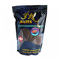 Пеллетс 3K Baits 4мм (креветка) 0,8 кг