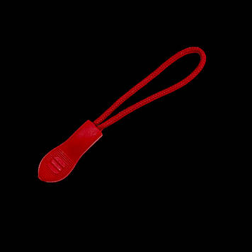 Пуллер для бігунка нерозбірним матеріал пластик і шнурів колір Червоний комплект з шнуром