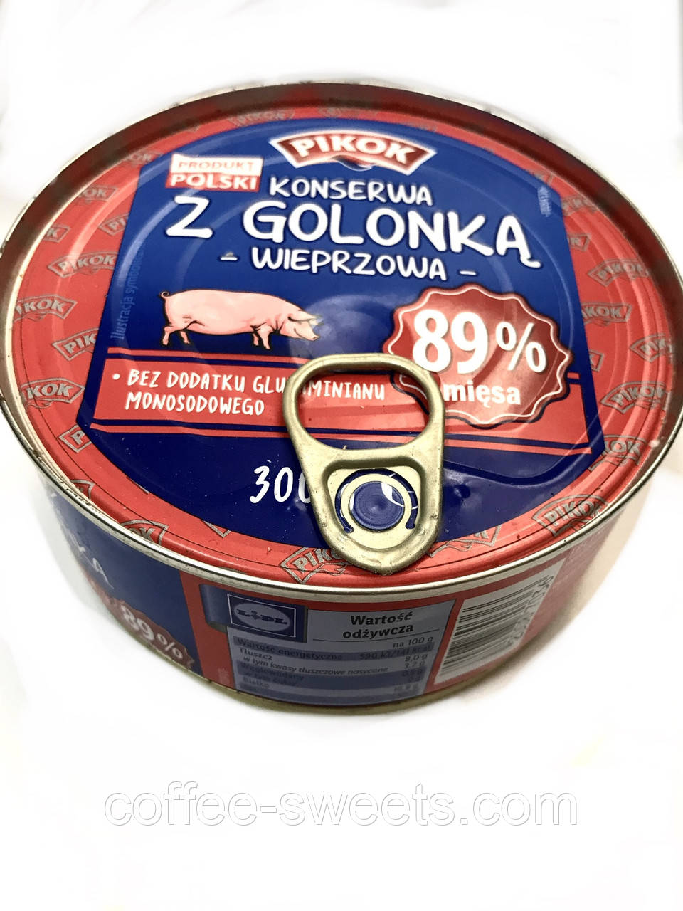 Гуляш PIKOK Konserwa z Golonka Wieprzowa 89% мяса 300 г.