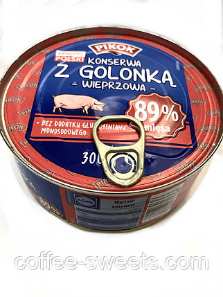 Гуляш PIKOK Konserwa z Golonka Wieprzowa 89% мяса 300 г., фото 2