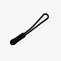 Пуллер для бегунка неразборной материал пластик и шнур цвет черный комплект со шнуром