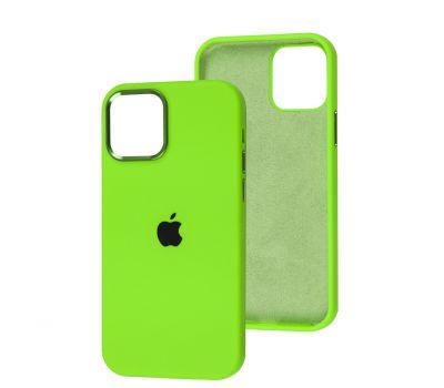 Чохол для IPhone New Silicone Case Shiny Green