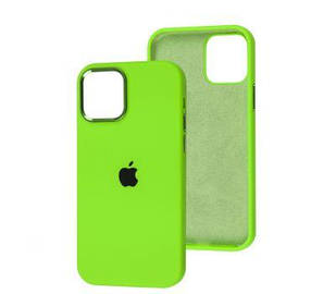 Чохол для IPhone New Silicone Case Shiny Green