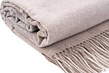 ARDESTO Плед Leonardo Moon, 140x200см, 5% кашемір, 40% вовна, 35% акрил, 20% п/е, сірий, фото 10