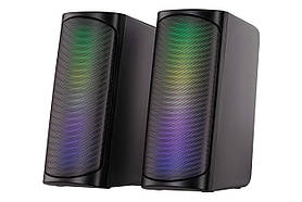 2E Акустична система PCS231 RGB Matrix, 2.0, USB, Black