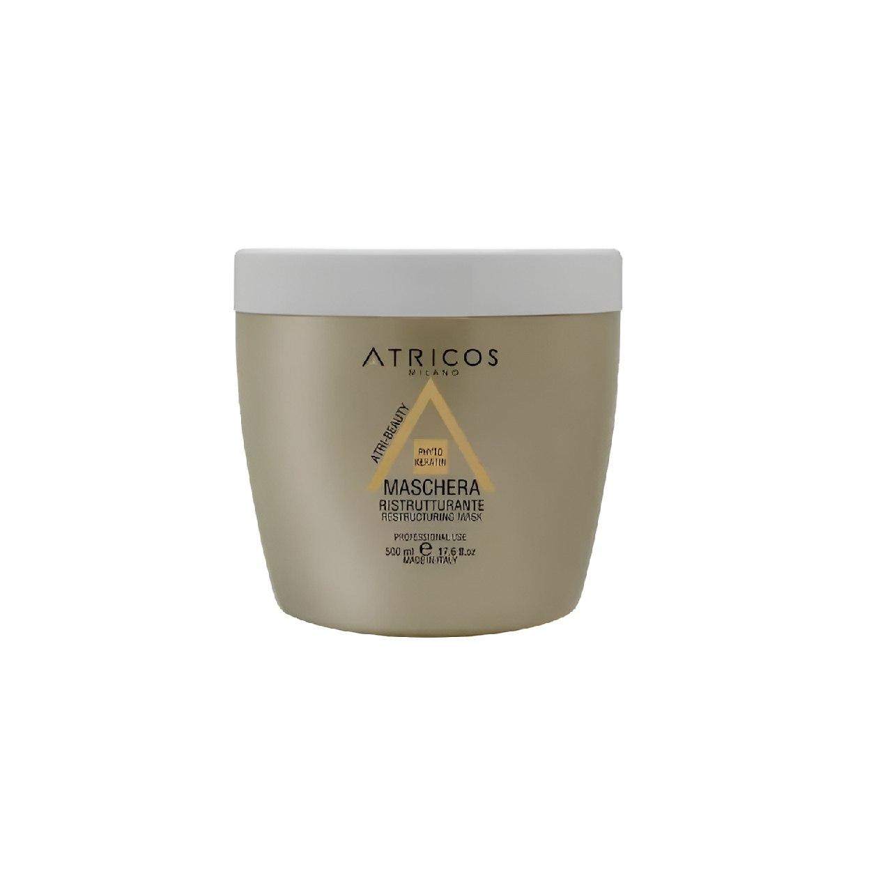 Маска  Atricos для відновлення волосся з кератином  500 мл