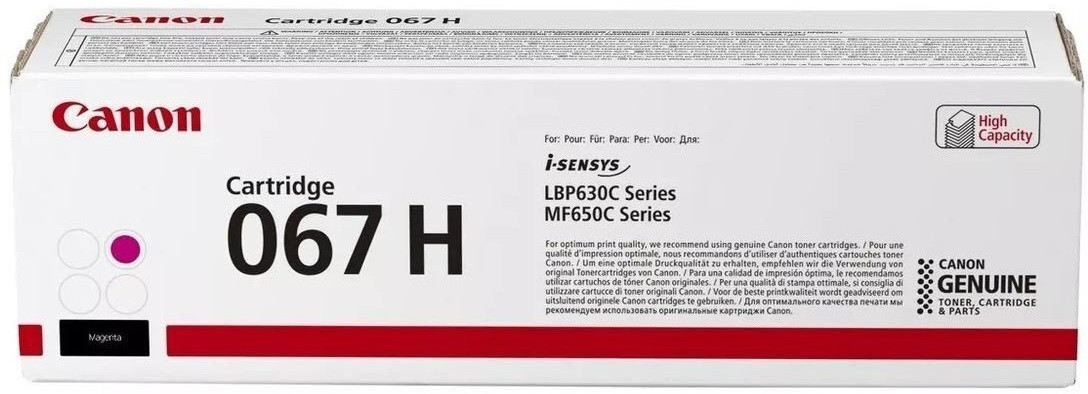 Canon Картридж 067H MF651Cw/MF655Cdw/MF657Cdw/LBP631Cw/LBP633Cdw  Magenta (2350 стор.), фото 1