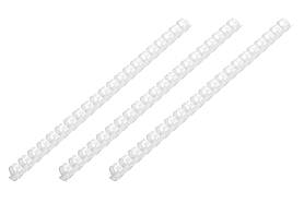 2E Пластикові пружини для біндера, 19мм, білі, 100шт