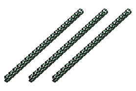 2E Пластикові пружини для біндера, 19мм, темно-зелені, 100шт