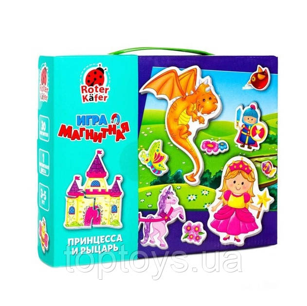 Магнітна гра для дітей Vladi Toys Принцеса і лицар RUS (RK2060-01)