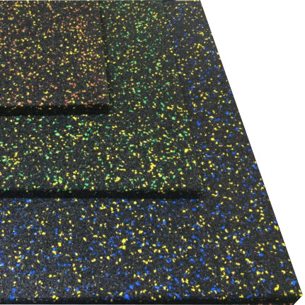Резиновое покрытие с ЭПДМ-гранулами 500х500 мм TIA-SPORT, размер 50-50-3.5 см - фото 2 - id-p1869109417