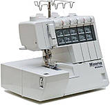 Minerva Коверлок M4000CL, 120Вт, 20 оп., (5, 4, 3, 2-х ниткові шви), білий, фото 4