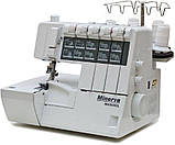 Minerva Коверлок M4000CL, 120Вт, 20 оп., (5, 4, 3, 2-х ниткові шви), білий, фото 5
