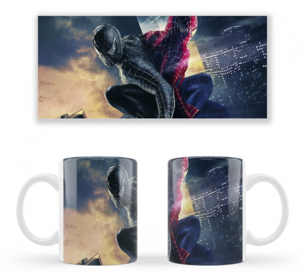 Чашка біла керамічна Marvel Spider Man 3 (Людина-павук 3: ворог у відбитті) ABC