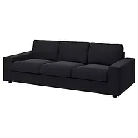 3-місний диван з широкими підлокітниками Саксемара чорно-блакитна VIMLE ВІМЛЕ 194.014.70