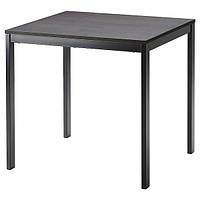 Розкладний стіл чорний темно-коричневий 80 120х70 см VANGSTA ВАНГСТА 404.201.55