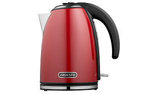 ARDESTO Електрочайник EKL-F340R 1.7л/2200Вт/strix контроль/нерж. сталь/червоний