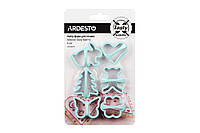 Набор форм для печенья Ardesto Tasty baking, 6 шт, голубой тифани, пластик (AR2308TP)