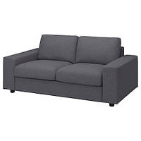 2-місний диван з широкими підлокітниками з гармати класичний сірий VIMLE ВІМЛЕ 994.005.46