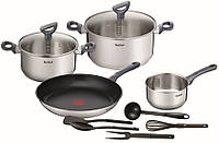 Набор посуды Tefal Daily Cook, 11 предметов, нерж.сталь (G713SB45)