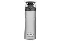 Бутылка для воды Ardesto 600 мл, серая, пластик (AR2205PGY)