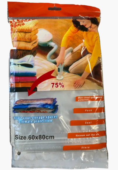 Купить Вакуумный пакет для одежды, размер 60х80 см, цена 68 ₴ — Prom.ua ...