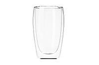 Набор чашек Ardesto с двойными стенками, 450 мл, H 14,5 см, 2 шт, боросиликатное стекло (AR2645G)