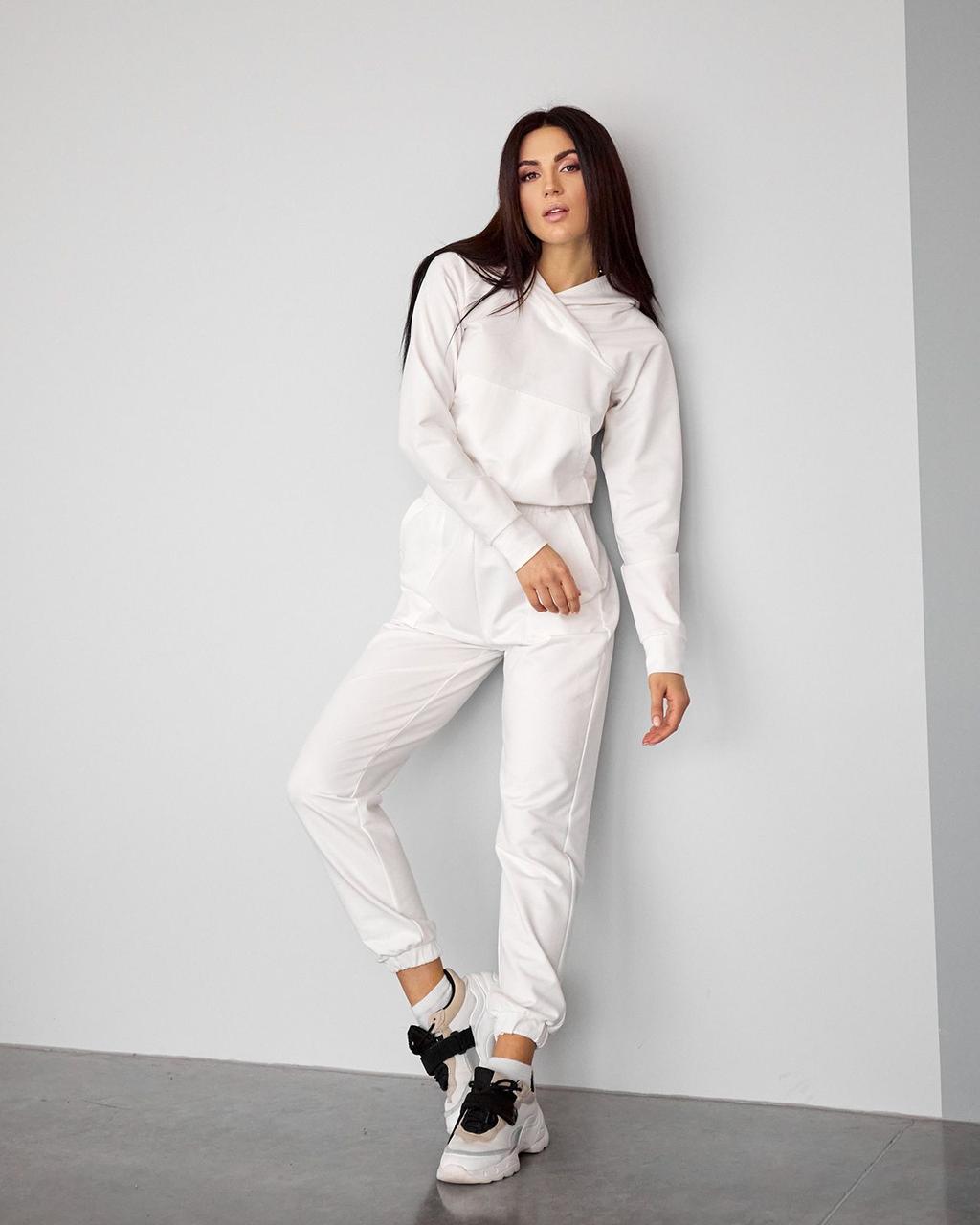 ✔️ Модний спортивний костюм жіночий з худі 42-48 розміри різні забарвлення, фото 1