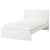 Каркас ліжка високий білий ЛУРОЙ 120х200 см MALM МАЛЬМ 990.095.58