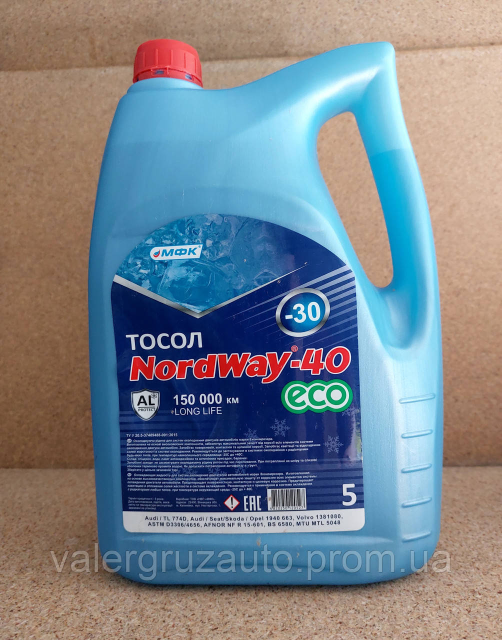 Купить Тосол МФК NordWay -40(-30) 5л, цена 238 ₴ — Prom.ua (ID#1869204840)
