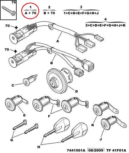 Замок зажигания Peugeot Partner, Citroen Berlingo M49 (1996-2003), 4162W4 - фото 4 - id-p1869207334