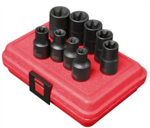 Набір головок E-профіль 1/2" (Torx) ударних 9 пр. 118100B