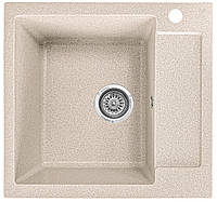 Гранітна кухонна мийка EcoLine 69R 520х495 мм