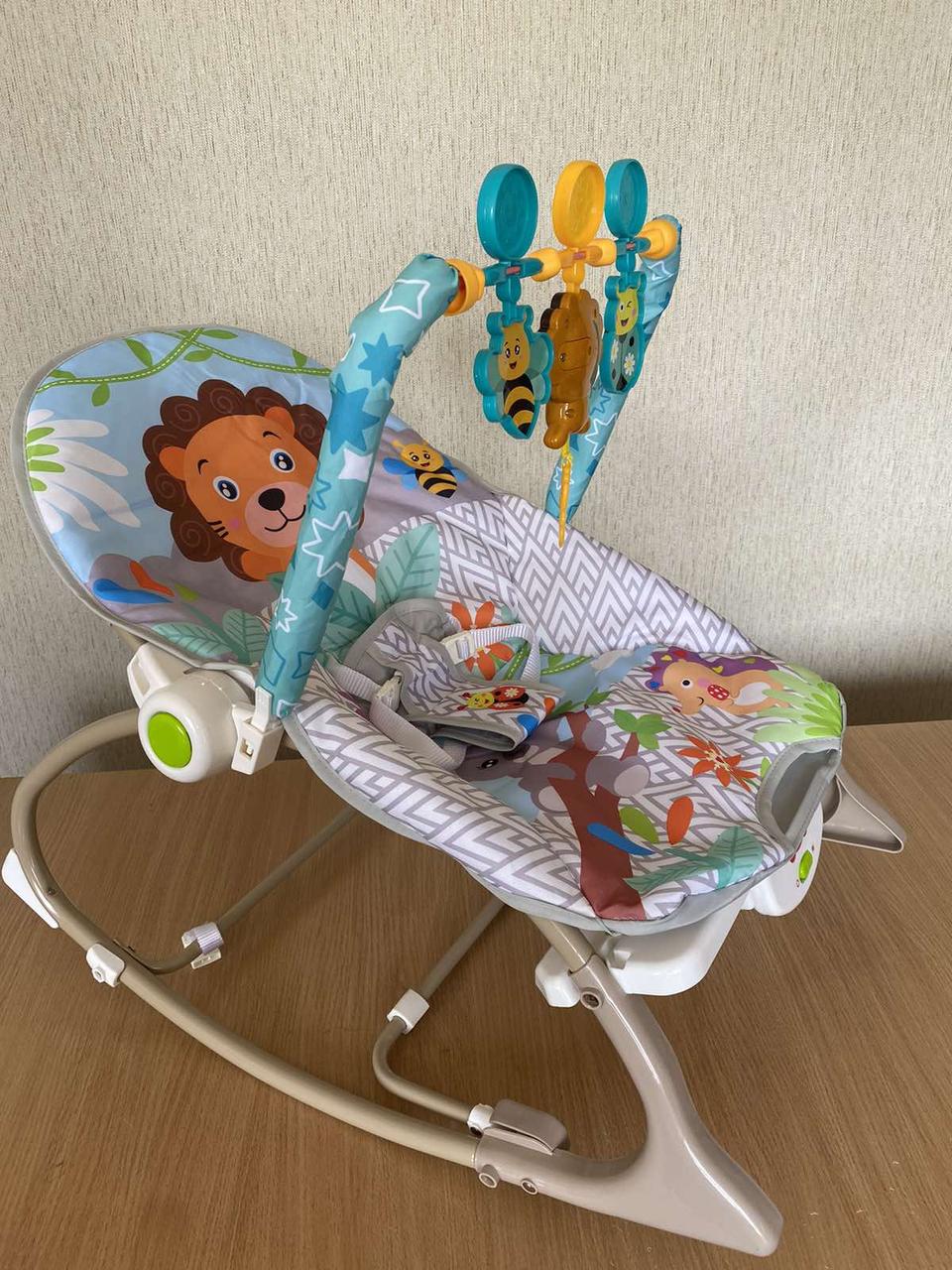 Кресло - качалка- шезлонг Лев для детей до 18 кг (ID#1869210780), цена ...