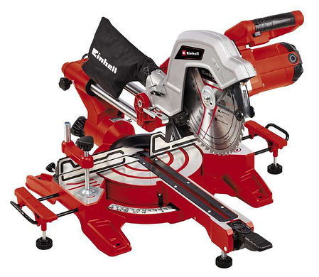 Потужна торцювальна пила з лазером Einhell TC-SM 254 : 1900 Вт, об.х.х.5000 об/хв, ширина/глибина різу 305х85 мм, фото 1