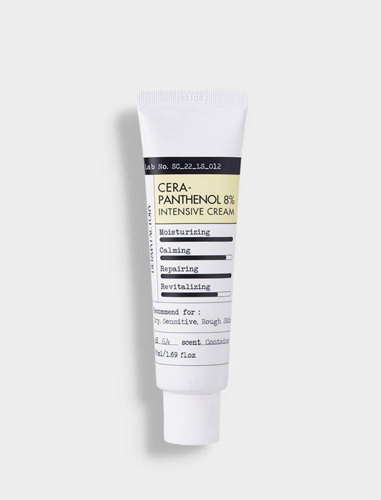 Derma Factory Cera-panthenol 8% Intensive Cream - Інтенсивний зволожуючий крем з керамідами та пантенолом, 50 мл