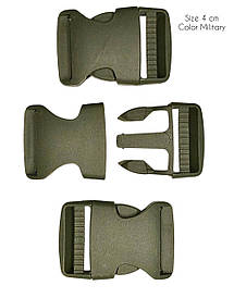 Застібка фастекс (Карабін) 40мм Хакі пластиковий