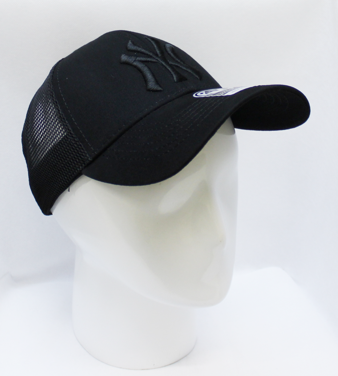 Купить Кепка Нью Йорк 47 (New York) чёрного цвета с чёрной вышивкой ...