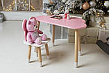 Дитячий столик і стільчик фігурний Комплект набір столик і стільчик для ігор, занять, їжі, фото 5