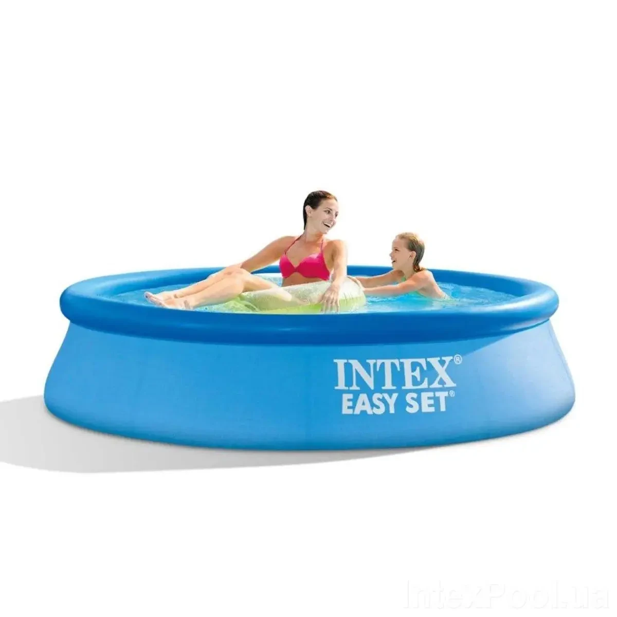 Сборный надувной наливной круглый детский бассейн цветной для дома сада Intex большой морской принт - фото 10 - id-p1866912761