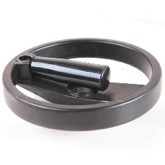 Штурвал-маховик верстатний 200мм алюмінієвий зі складною ручкою, фото 2