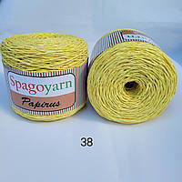 Spagoyarn Papirus(Папірус) - Рафія - 38 жовтий