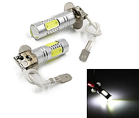 2 шт... Автолампа світлодіодна LED H3 5000К у Птф