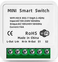 Одноканальный релейный WiFi модуль (включатель/выключатель) DIY Mini 220V 16A/3520W